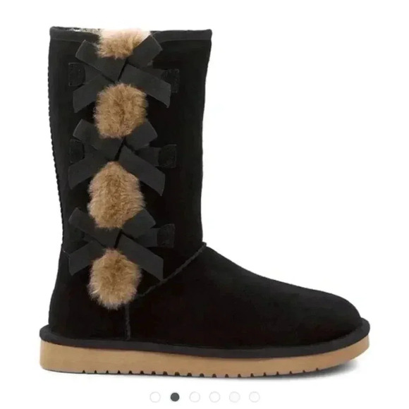 Koolaburra by Ugg Victoria Black Boots NEW - Picture 8 of 8